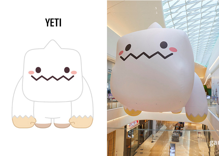 제 1회 벌룬 페스티벌 케릭터 모음전 (넥슨편  5종류  YETI )